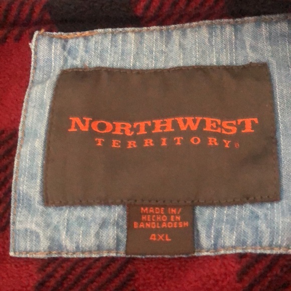 NORTHWEST Denim, buttons down fully Flannel Lined men’s Jacket size 4XL” - Picture 15 of 16
